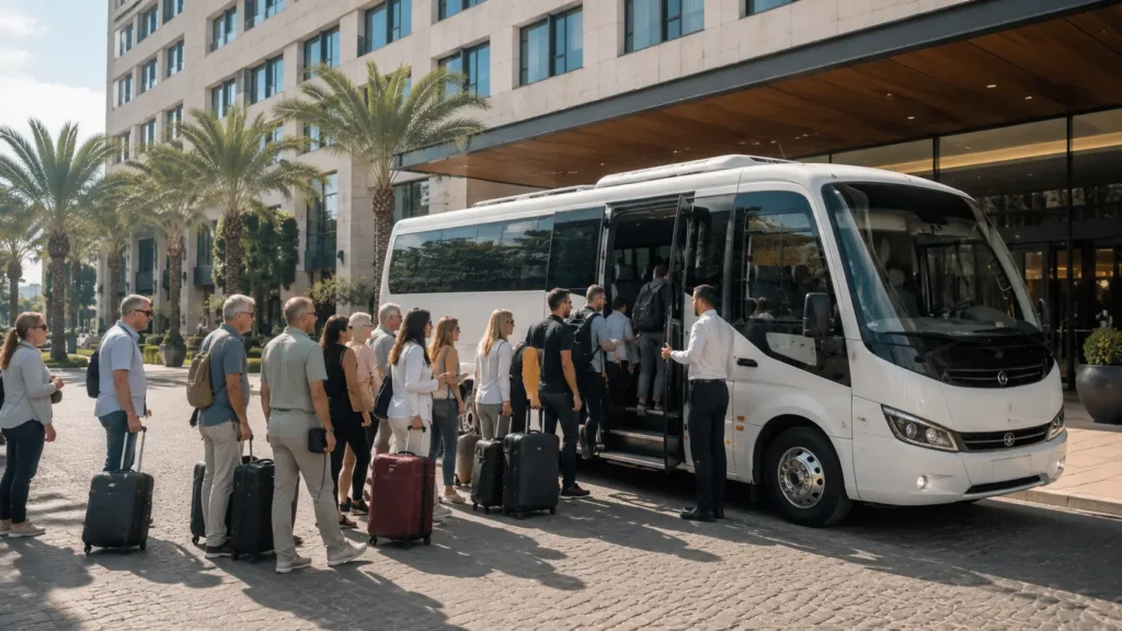 מיניבוס 20 מקומות להסעת קבוצות - הסעות השחף VIP