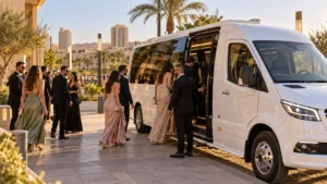 איסוף אורחים להסעה לחתונה בדרום - הסעות השחף VIP